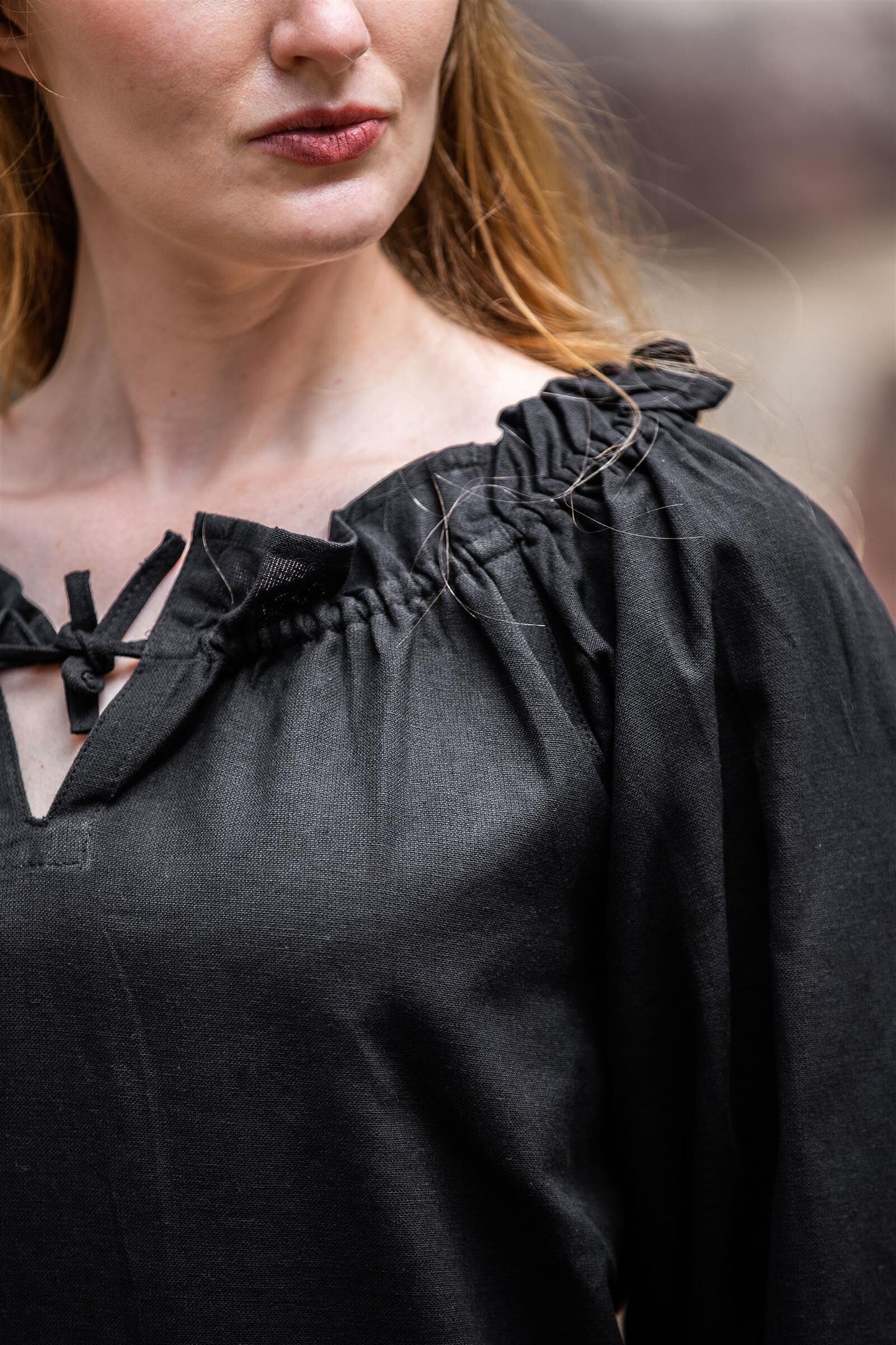 Mittelalterbluse schwarz