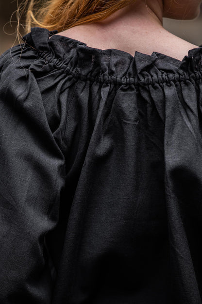 Mittelalterbluse schwarz