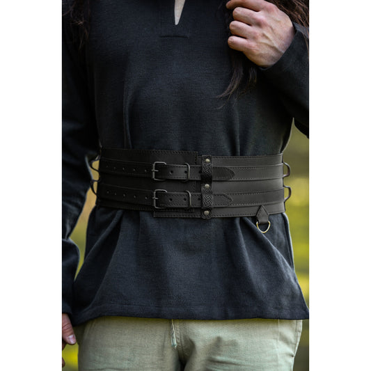 SALE Robuster Wikinger-Gürtel  schwarz 140cm