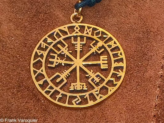 Vegvisir Bronze Anhänger
