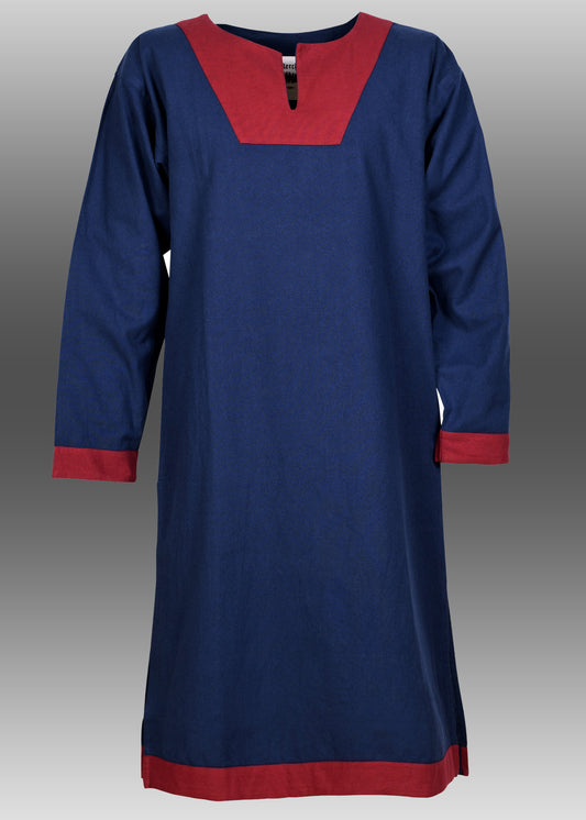 Mittelalter Tunika  blau/rot