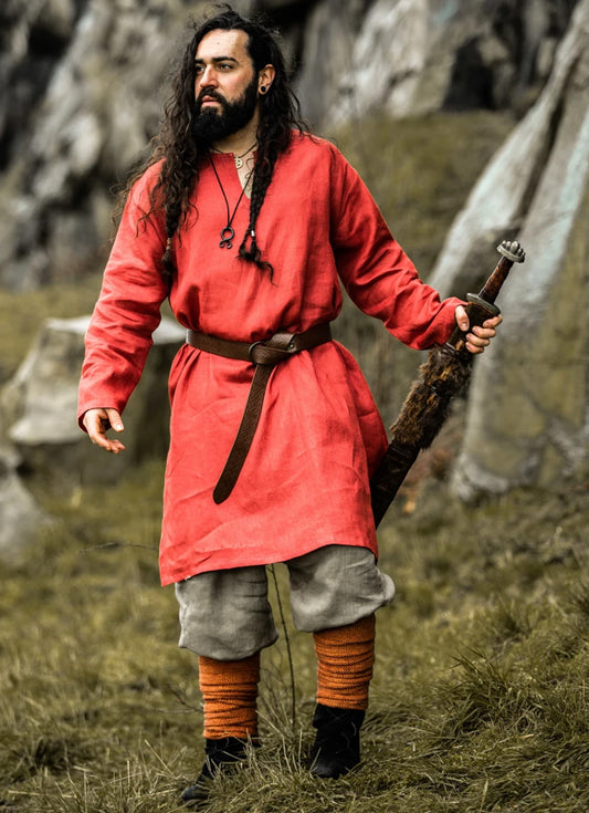 Wikinger Leinentunika  Rot