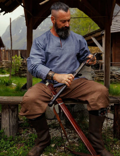Wikinger Rushose Leinen  Braun